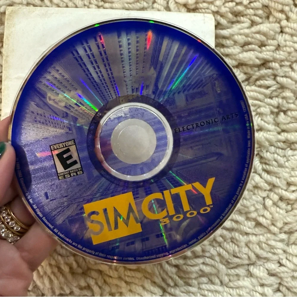SimCity 3000 PC Game CD-ROM Disc